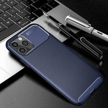 Laden Sie das Bild in den Galerie-Viewer, Carbon Fiber TPU Ultra Slim Fibre Case For iPhone - Libiyi