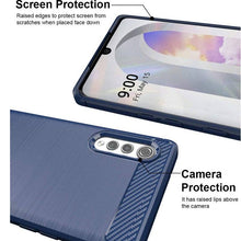 Carregar imagem no visualizador da galeria, Luxury Carbon Fiber Case For LG Velvet With 2-Pack Screen Protectors - Libiyi