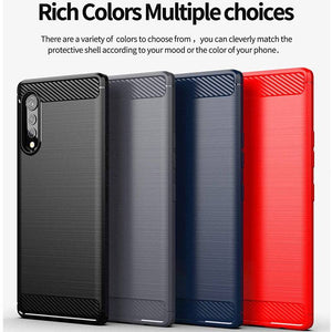 Luxury Carbon Fiber Case For LG Velvet With 2-Pack Screen Protectors - Libiyi