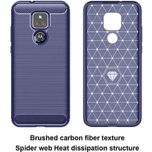 Charger l&#39;image dans la galerie, Luxury Carbon Fiber Case For Moto E7 With Screen Protector - Libiyi