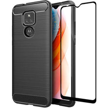 Carregar imagem no visualizador da galeria, Luxury Carbon Fiber Case For Moto E7 With Screen Protector - Libiyi