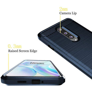 Luxury Carbon Fiber Case For OnePlus 8 With Screen Protector - Libiyi