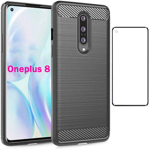 Luxury Carbon Fiber Case For OnePlus 8 With Screen Protector - Libiyi