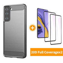 Carregar imagem no visualizador da galeria, Luxury Carbon Fiber Case For Samsung S21(5G)&amp;S21+(5G) - Libiyi