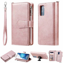 Cargar imagen en el visor de la galería, High-quality Split Magnetic 2-in-1 Zipper Wallet Case For Samsung - Libiyi