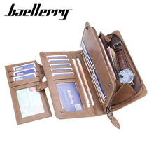 Cargar imagen en el visor de la galería, Men Long Fashion Wallets Desigh Zipper Card Holder - Libiyi