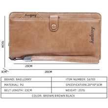 Cargar imagen en el visor de la galería, Men Long Fashion Wallets Desigh Zipper Card Holder - Libiyi