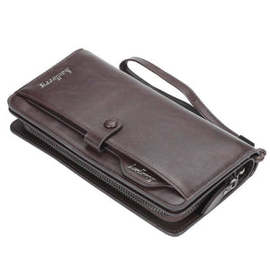 Men Long Fashion Wallets Desigh Zipper Card Holder - Libiyi