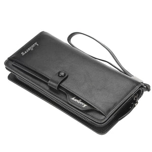 Men Long Fashion Wallets Desigh Zipper Card Holder - Libiyi