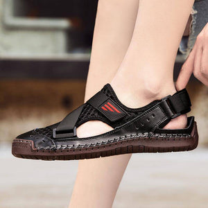 Men's Casual Beach Breathable Plus Size Sandals - Libiyi