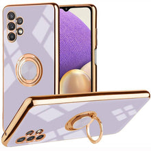 Carregar imagem no visualizador da galeria, Slim Thin Finger Ring Stand Electroplated Silicone Case For Samsung A32(5G) - Libiyi