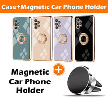 Carregar imagem no visualizador da galeria, Slim Thin Finger Ring Stand Electroplated Silicone Case For Samsung A32(5G) - Libiyi