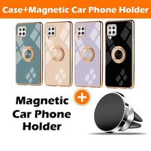 Carregar imagem no visualizador da galeria, Slim Thin Finger Ring Stand Electroplated Silicone Case For Samsung A42(5G) - Libiyi