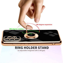 Carregar imagem no visualizador da galeria, Slim Thin Finger Ring Stand Electroplated Silicone Case For Samsung A52(4G/5G) - Libiyi