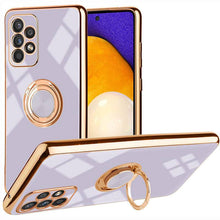 Laden Sie das Bild in den Galerie-Viewer, Slim Thin Finger Ring Stand Electroplated Silicone Case For Samsung A52(4G/5G) - Libiyi