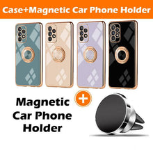 Carregar imagem no visualizador da galeria, Slim Thin Finger Ring Stand Electroplated Silicone Case For Samsung A52(4G/5G) - Libiyi