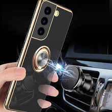 Load image into Gallery viewer, Shiny Plating Built-in Finger Ring Case For Samsung S21 - Libiyi