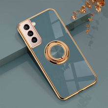 Laden Sie das Bild in den Galerie-Viewer, Shiny Plating Built-in Finger Ring Case For Samsung S21 - Libiyi