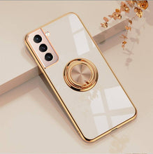 Load image into Gallery viewer, Shiny Plating Built-in Finger Ring Case For Samsung S21 - Libiyi