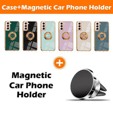 Load image into Gallery viewer, Shiny Plating Built-in Finger Ring Case For Samsung S21 - Libiyi