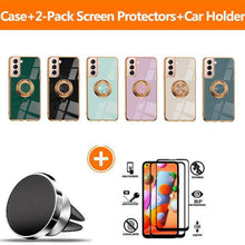 Load image into Gallery viewer, Shiny Plating Built-in Finger Ring Case For Samsung S21 FE - Libiyi