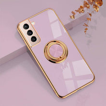 Cargar imagen en el visor de la galería, Shiny Plating Built-in Finger Ring Case For Samsung S21 Plus - Libiyi