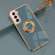 Cargar imagen en el visor de la galería, Shiny Plating Built-in Finger Ring Case For Samsung S21 Plus - Libiyi