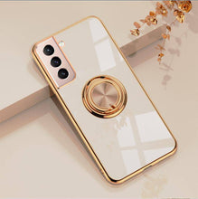 Laden Sie das Bild in den Galerie-Viewer, Shiny Plating Built-in Finger Ring Case For Samsung S21 Plus - Libiyi