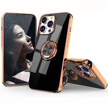 Cargar imagen en el visor de la galería, Shiny Plating Built-in Finger Ring Case For iPhone - Libiyi