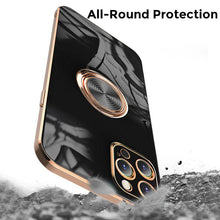 Carregar imagem no visualizador da galeria, Shiny Plating Built-in Finger Ring Case For iPhone - Libiyi