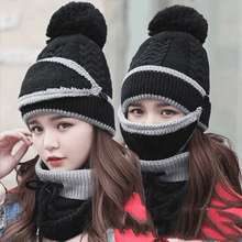 Carregar imagem no visualizador da galeria, 2022 New 3 in 1 Winter Beanie Set - Libiyi