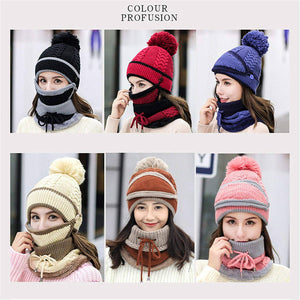 2022 New 3 in 1 Winter Beanie Set - Libiyi