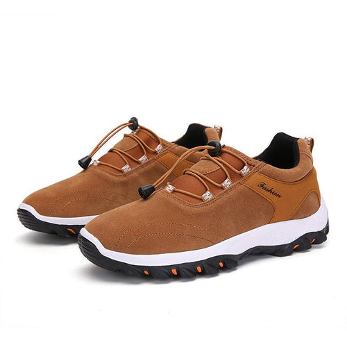 Libiyi Men Synthetic Suede Non Slip Outdoor Casual Hiking Shoes - Libiyi