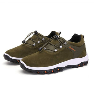 Libiyi Men Synthetic Suede Non Slip Outdoor Casual Hiking Shoes - Libiyi