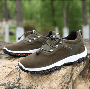 Libiyi Men Synthetic Suede Non Slip Outdoor Casual Hiking Shoes - Libiyi