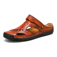 Carregar imagem no visualizador da galeria, Libiyi Men&#39;s Casual Breathable Handmade Leather Sandals - Libiyi