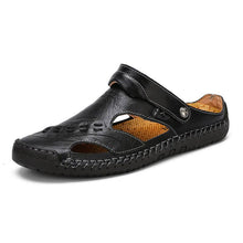 Cargar imagen en el visor de la galería, Libiyi Men&#39;s Casual Breathable Handmade Leather Sandals - Libiyi