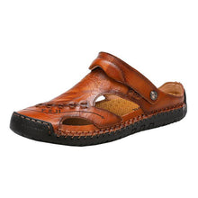 Cargar imagen en el visor de la galería, Libiyi Men&#39;s Casual Breathable Handmade Leather Sandals - Libiyi