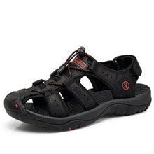 Cargar imagen en el visor de la galería, Libiyi Men&#39;s Outdoor Leather Toe Cap Sandals - Libiyi