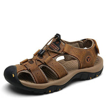 Cargar imagen en el visor de la galería, Libiyi Men&#39;s Outdoor Leather Toe Cap Sandals - Libiyi