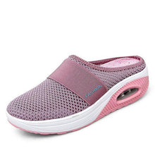 Charger l&#39;image dans la galerie, Libiyi Women Daily Fly Knit Fabric Summer Air Cushion Mule Slippers - Libiyi