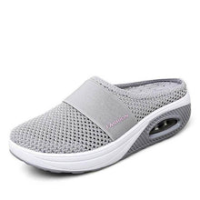 Carregar imagem no visualizador da galeria, Libiyi Women Daily Fly Knit Fabric Summer Air Cushion Mule Slippers - Libiyi