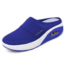 Carregar imagem no visualizador da galeria, Libiyi Women Daily Fly Knit Fabric Summer Air Cushion Mule Slippers - Libiyi