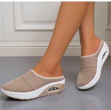 Laden Sie das Bild in den Galerie-Viewer, Libiyi Women Daily Fly Knit Fabric Summer Air Cushion Mule Slippers - Libiyi