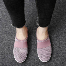 Cargar imagen en el visor de la galería, Libiyi Women Daily Fly Knit Fabric Summer Air Cushion Mule Slippers - Libiyi