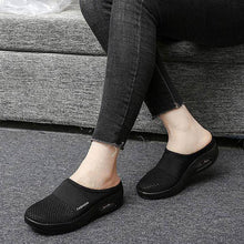 Carregar imagem no visualizador da galeria, Libiyi Women Daily Fly Knit Fabric Summer Air Cushion Mule Slippers - Libiyi