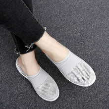 Charger l&#39;image dans la galerie, Libiyi Women Daily Fly Knit Fabric Summer Air Cushion Mule Slippers - Libiyi