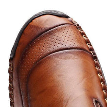 Charger l&#39;image dans la galerie, Libiyi Men Hand Stitching Zipper Slip-ons Leather Shoes - Libiyi