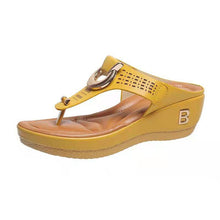 Cargar imagen en el visor de la galería, Libiyi Ladies Flip Flop Wedge slippers - Libiyi