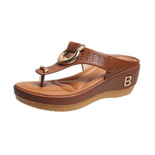 Cargar imagen en el visor de la galería, Libiyi Ladies Flip Flop Wedge slippers - Libiyi